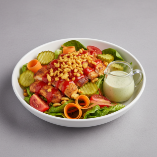 Hot “Fried” Chicken Salad