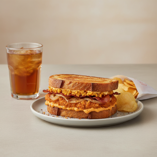 Southern Crunch Melt Sandwich