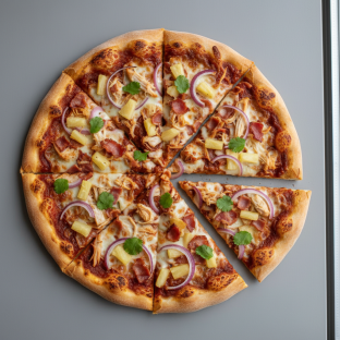 BBQ Chicken Thin Crust Pizza