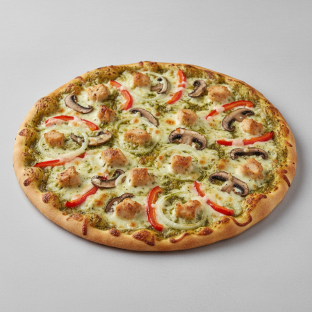 Pesto Chicken Thin Crust Pizza