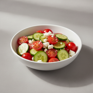 Tomato Feta and Cucumber Salad