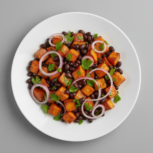 Vegan Black Bean and Sweet Potato Salad