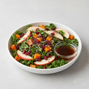 Vegan Harvest Bowl Salad [No Chicken/No Dairy]