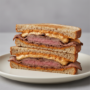 Roast Beef Whole Wheat Sandwich (NO tomatoes)