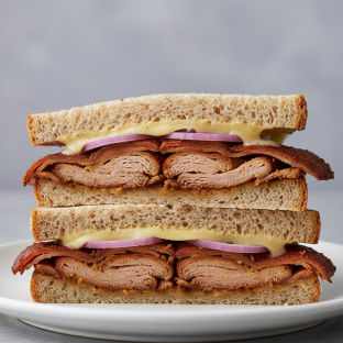 Roasted Jerk Whole Wheat Sandwich (NO tomatoes)