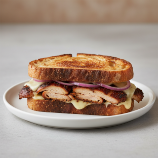 Roasted Jerk Sourdough Sandwich (NO tomatoes)