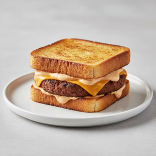 Veggie Texas Toast Burger (NO tomatoes)