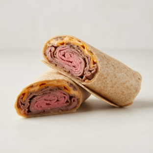 Roast Beef Wheat Tortilla Wrap (NO tomatoes)
