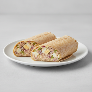 Tuna Salad Wheat Tortilla Wrap (NO tomatoes)