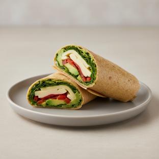 Tomato Avocado Wheat Tortilla Wrap (NO tomatoes)
