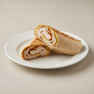 Roasted Turkey Wheat Tortilla Wrap (NO tomatoes)