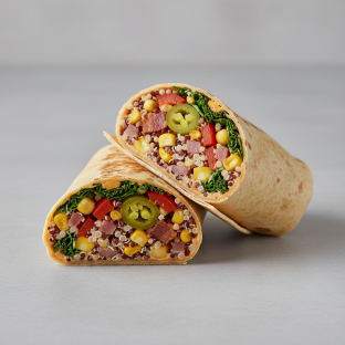 Chipotle Quinoa Elote Wrap