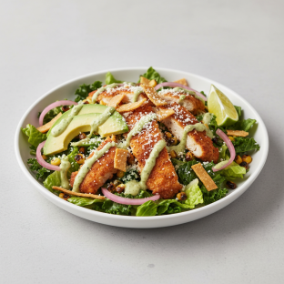 Crispy Chicken Poblano Salad