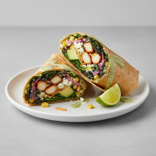 Crispy Chicken Poblano Wrap