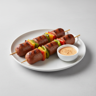 Andouille Sausage and Peppers Skewers Andouille Sausage and Peppers Skewers