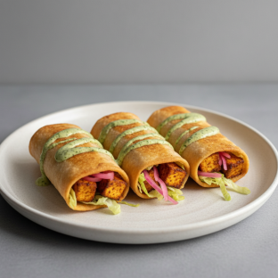 Paneer Tikka Chimichanga Platter Paneer Tikka Chimichanga Platter