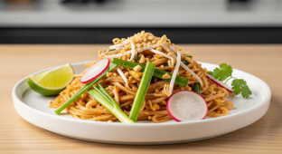 VEGAN Pad Thai Noodle with Mixed Vegetables (NO Fish Sauce and Egg)