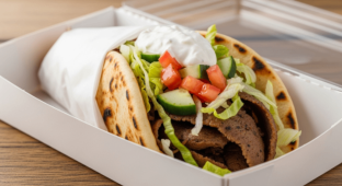 Halal Lamb Gyro Wrap