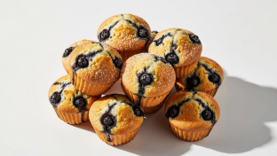 Mini Vegan Blueberry Muffin