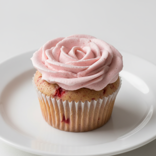 Vegan Rose Cupcake