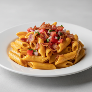 Gluten Free Mac and Cheese With Bacon and Pico De Gallo Gluten Free Mac and Cheese With Bacon and Pico De Gallo