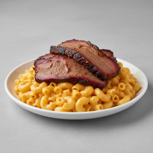 Bbq Brisket with Mac and Cheese Bbq Brisket with Mac and Cheese