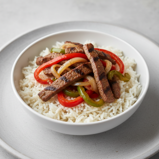 Steak Fajita Rice Bowl Steak Fajita Rice Bowl