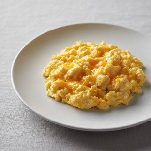 Scrambled Eggs with Cheddar Cheese