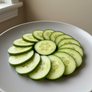 Sliced Cucumbers
