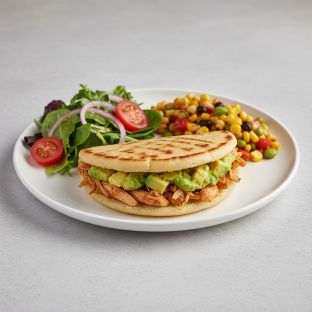 Venezuelan Arepa with Sides