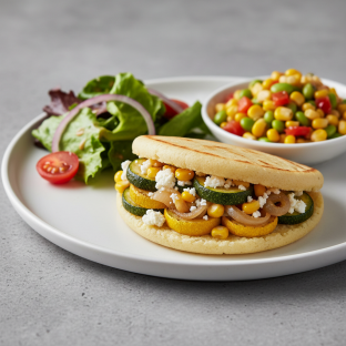 Vegetable Arepa with Sides