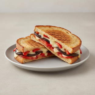 Portobello Mushroom & Swiss Panini