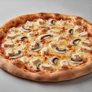 Traditional Chicken and Mushroom Pizza (14")