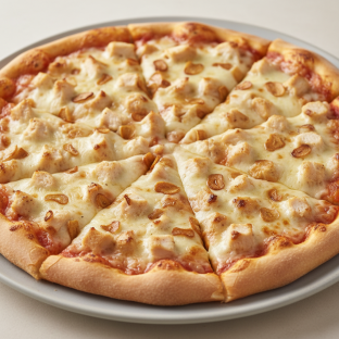 Traditional Garlic and Chicken Pizza (16")