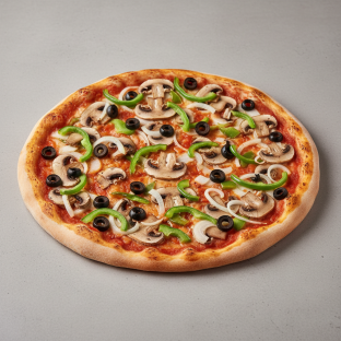 Traditional Veggie Pizza - NO CHEESE (12")