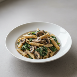 Vegan Mushroom Truffle Pasta