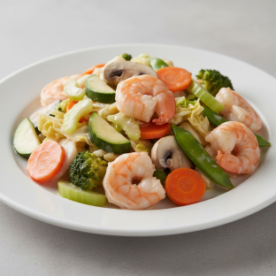 Gluten Free Shrimp with Mix Vegetables