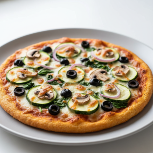 Gluten Free Garden Fresh Cauliflower Pizza