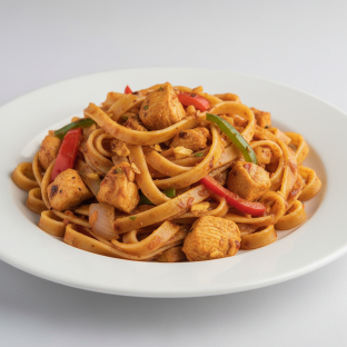 Spicy Chicken Fettuccine Pasta