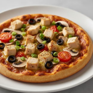 Gluten Free Gourmet Garlic Chicken Pizza