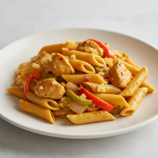 Gluten-Free Golden Butter Chicken Penne Pasta