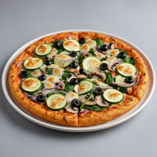 Gluten Free Garden Fresh Cauliflower Pizza