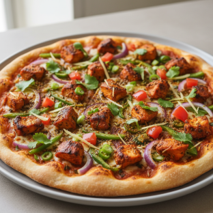 Gluten Free Chili Chicken Pizza