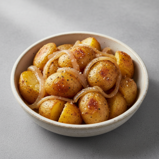 Oven Roasted Potatoes with Caramelized Onions