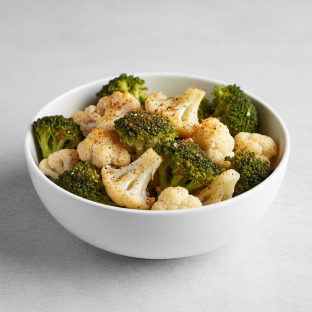 Seasoned Broccolli & Cauliflower