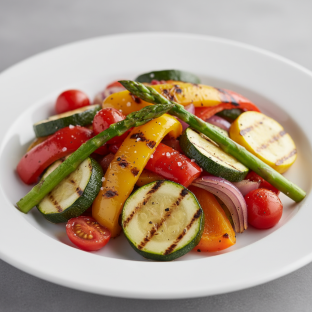 Grilled Seasonal Vegetables with Lemon Essence