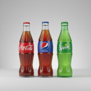Assorted Soda Bottles