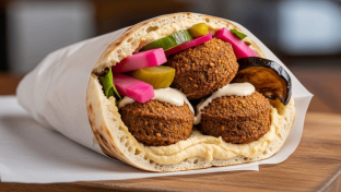 Vegan Falafel Pita Wrap