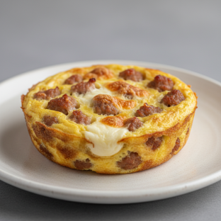 Breakfast Sausage and Cheese Muffin Frittata