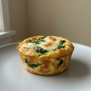 Spinach and Cheese Muffin Frittata